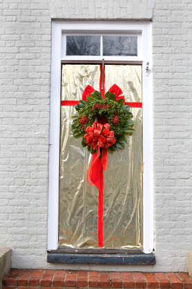 Gift Wrapped - Christmas Door Decorating Idea