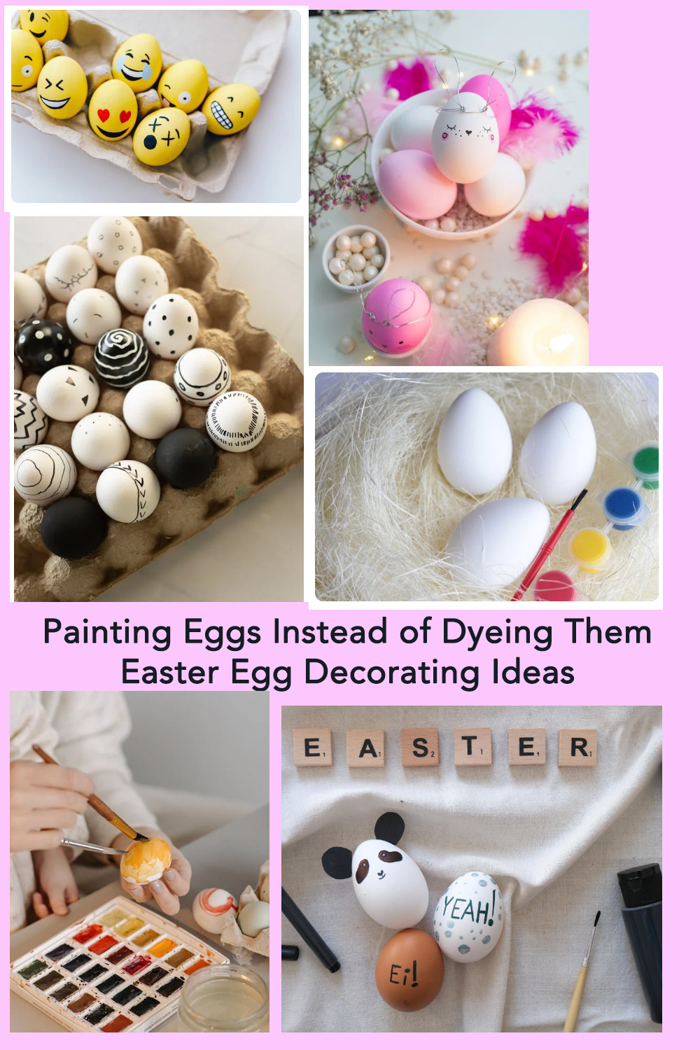 Painting Eggs Instead of Dyeing Them - Easter Egg Decorating Ideas