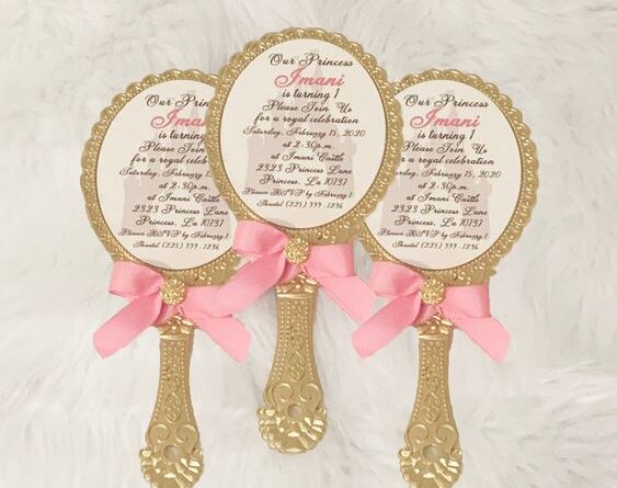 Princess birthday party invitations