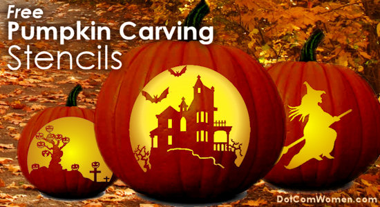 Free Pumpkin Carving Patterns - Stencils for Scary, Not so scary