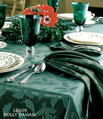 Green Christmas Table Decorations