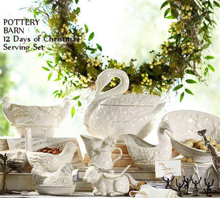 12 Days of Christmas Serving Set from Pottery Barn