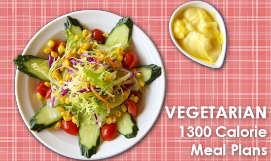 Vegetarian 1300 Calorie Meal Plans