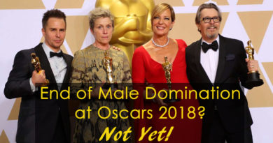 End of Male Domination at Oscars 2018? Not Yet!