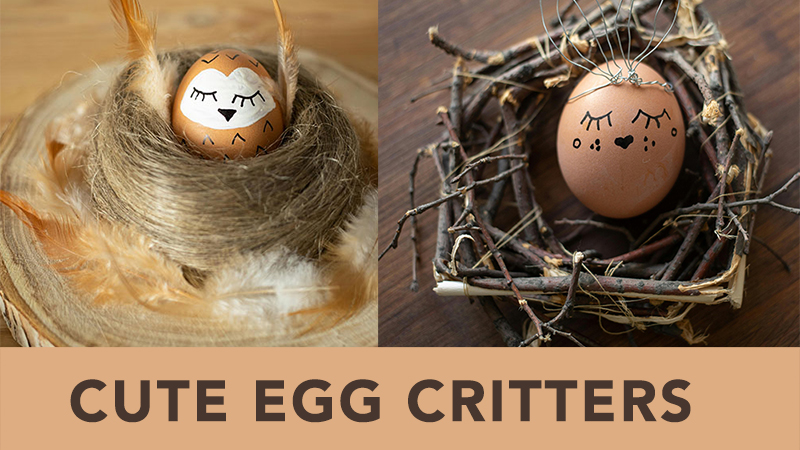 Cute Egg Critters - Easter Egg Decorating - Easter Crafts, Easter Decor